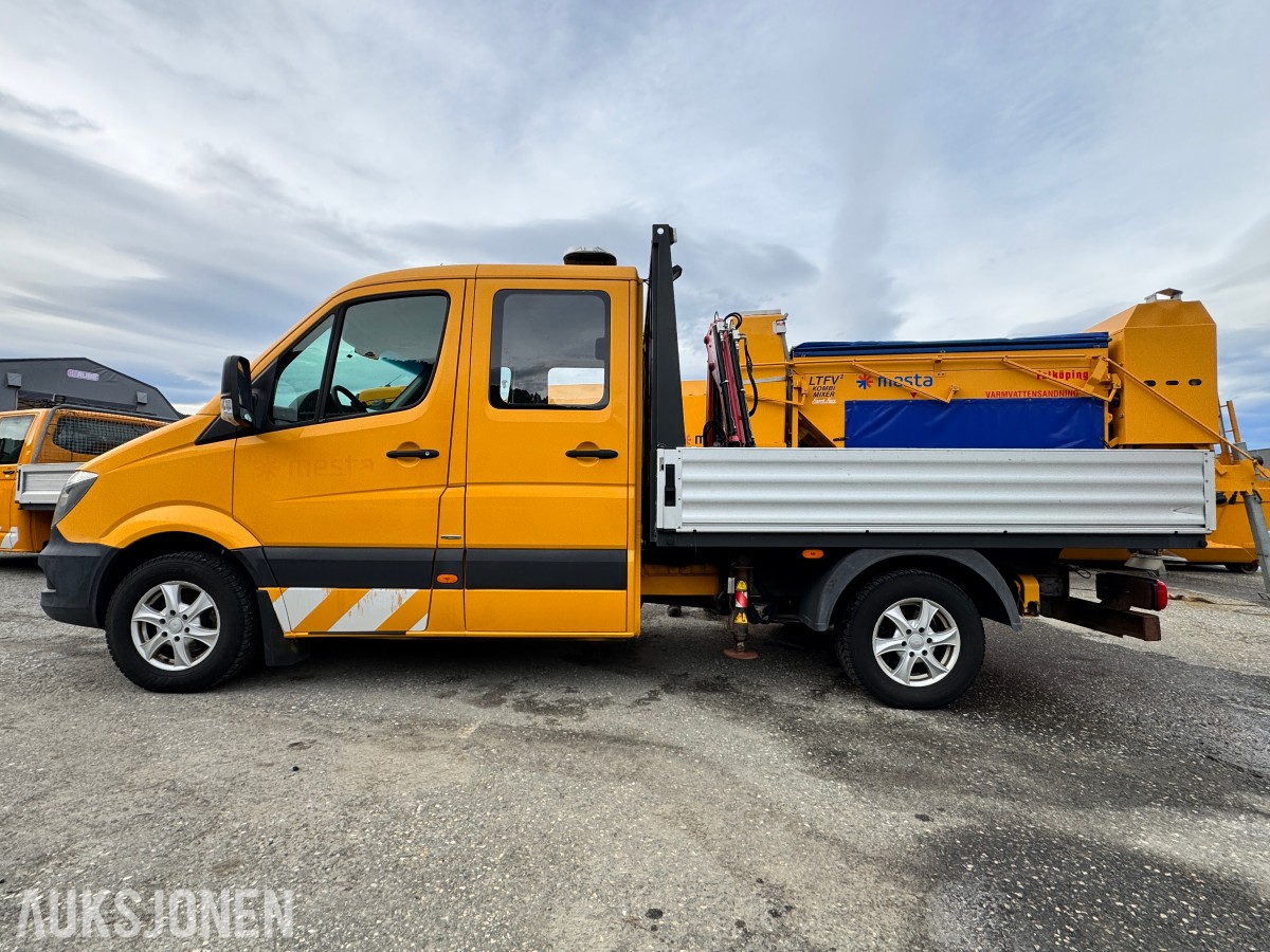 2015 Mercedes-Benz Sprinter 2,1 D 163HK AUT HENGERFESTE KRAN VARMER