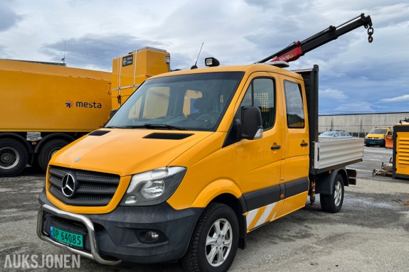 2015 Mercedes-Benz Sprinter 2,1 D 163HK AUT HENGERFESTE KRAN VARMER