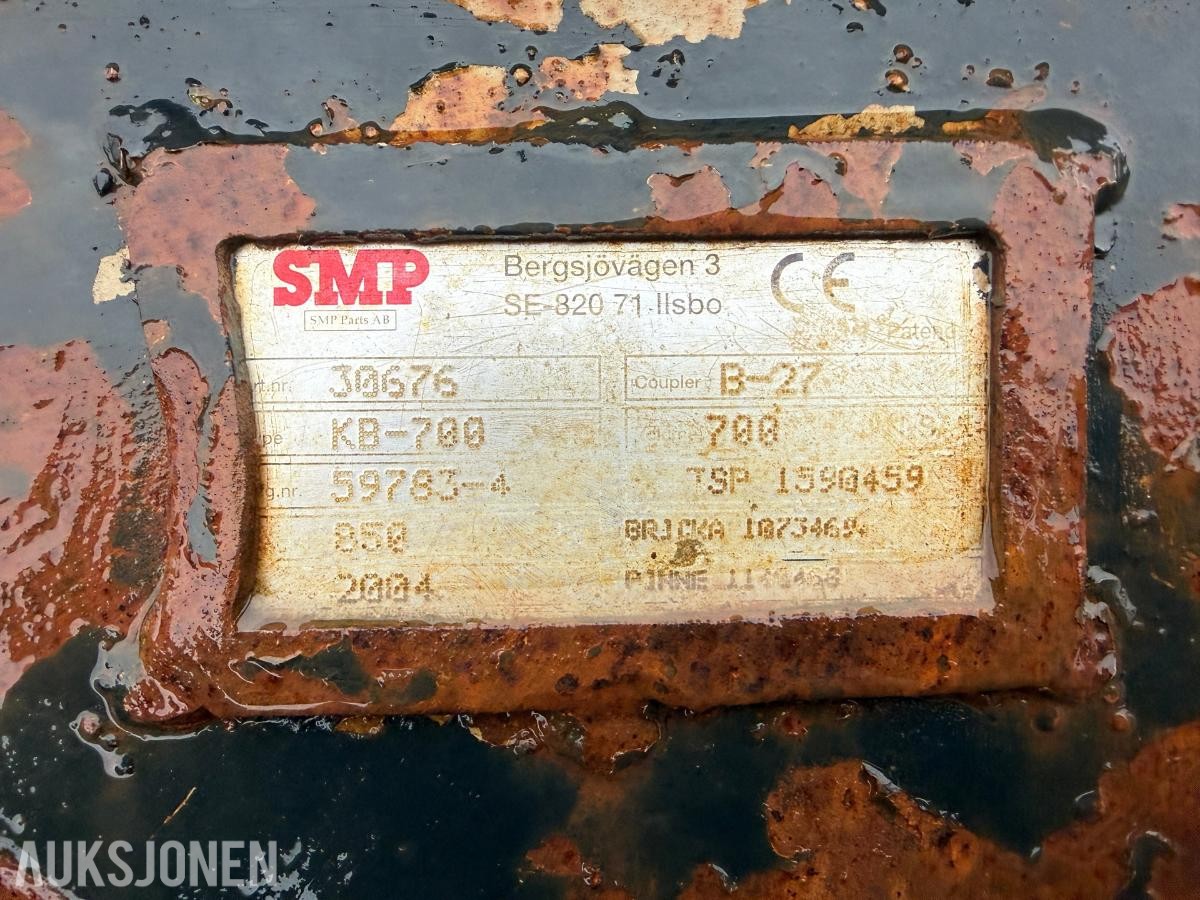 2004 SMP KB-700 TANNSKUFF – 700 LITER – B27 FESTE