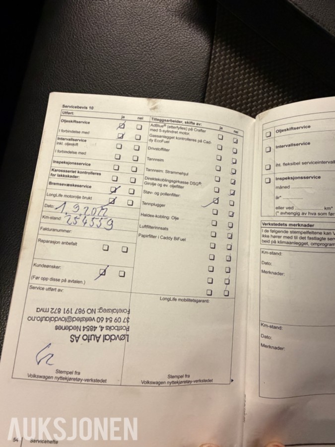 2012 Volkswagen TRANSPORTER 2.0-140 D 4MOTION HENGERFESTE REPRASJONSOBJEKT