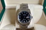 2017 Rolex Datejust 36 ref. 116200 – svart skive – Oyster-lenke
