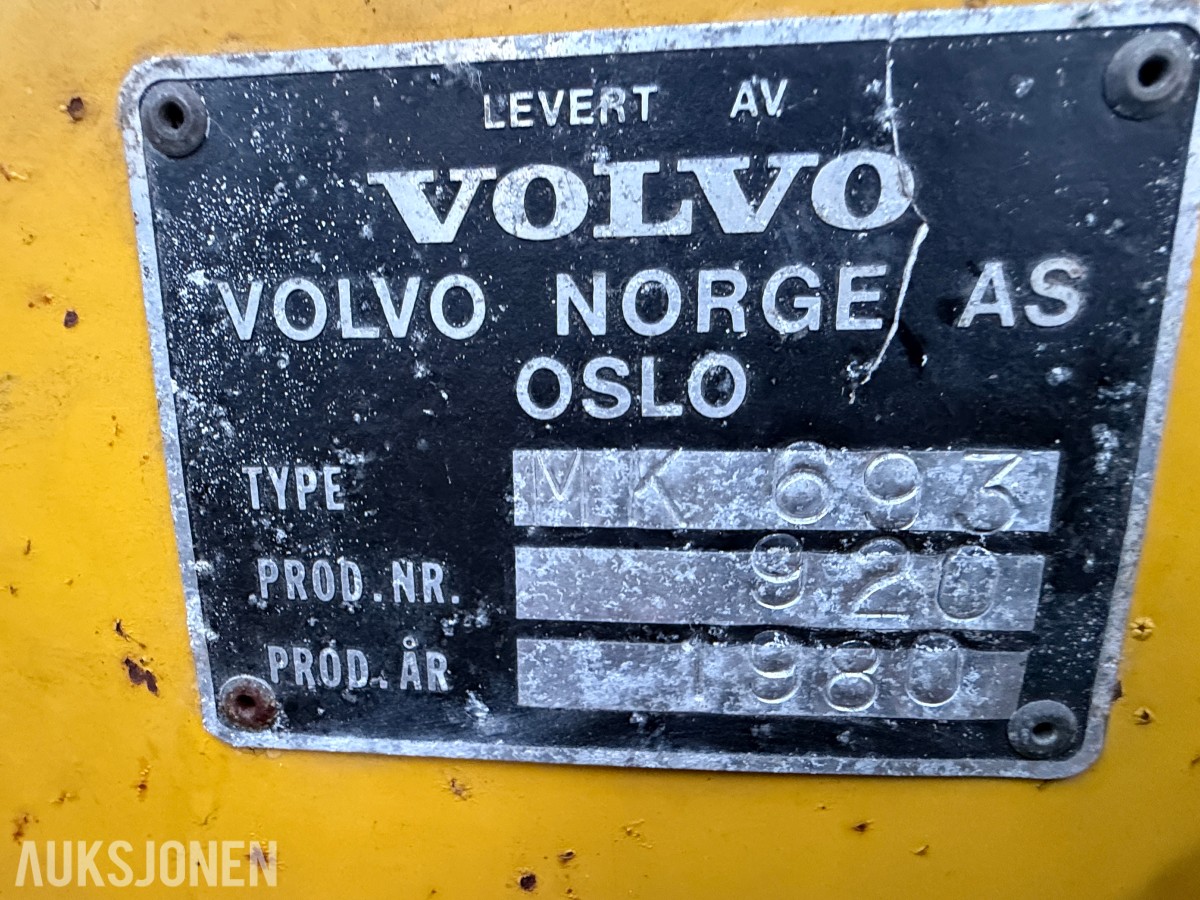 1980 Volvo MK 693 Kran / Baklaster - 7 tonn løftekapasitet