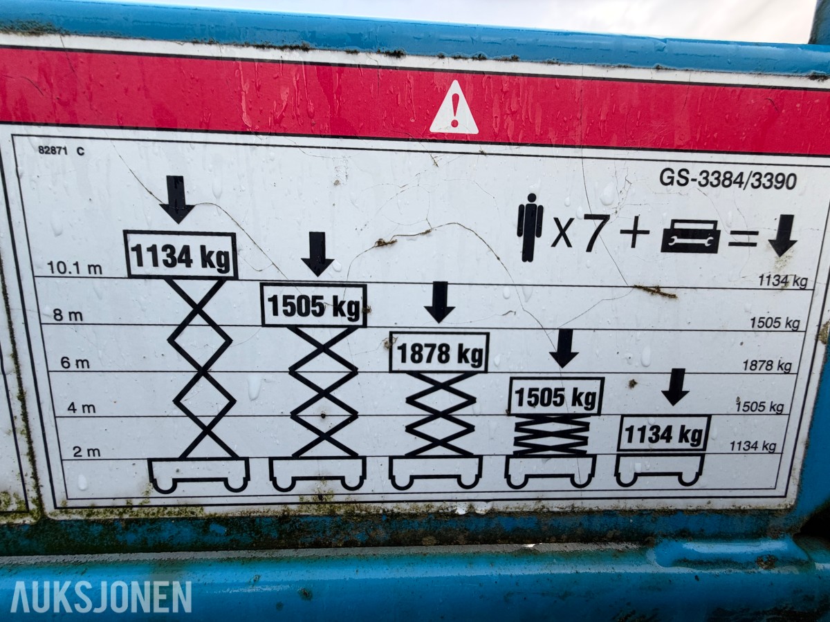2008 Genie GS-3384 RT - terrenggående sakselift - 4x4
