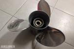 Parti med 9 stk. Yamaha-propeller i diverse størrelser og utførelser