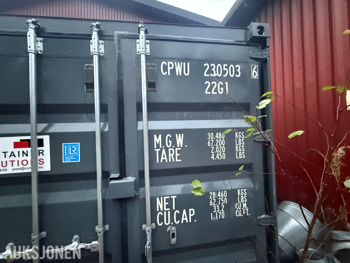 20 fots lagercontainer / shippingcontainer – 2021-modell