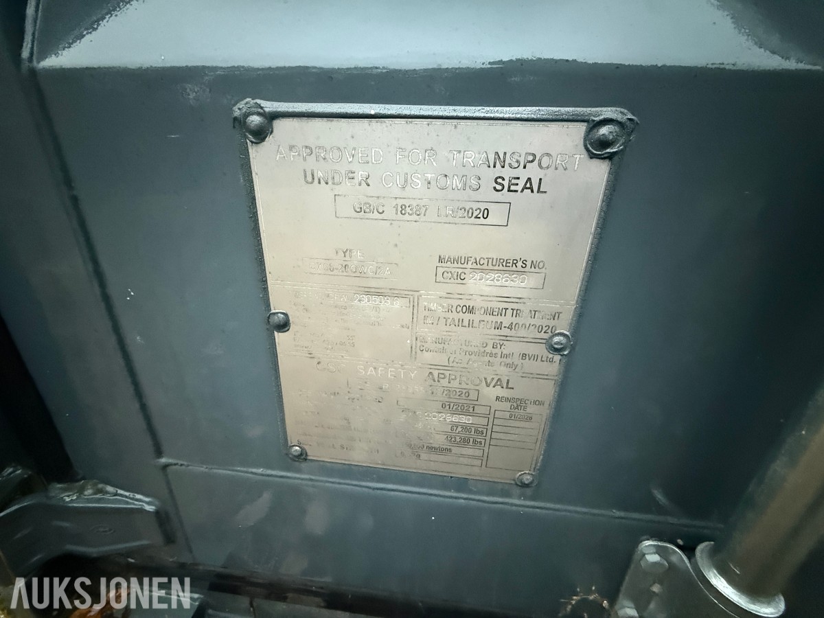 20 fots lagercontainer / shippingcontainer – 2021-modell
