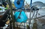 1000 liters IBC-tank med pumpeanlegg, trykktank og slanger 