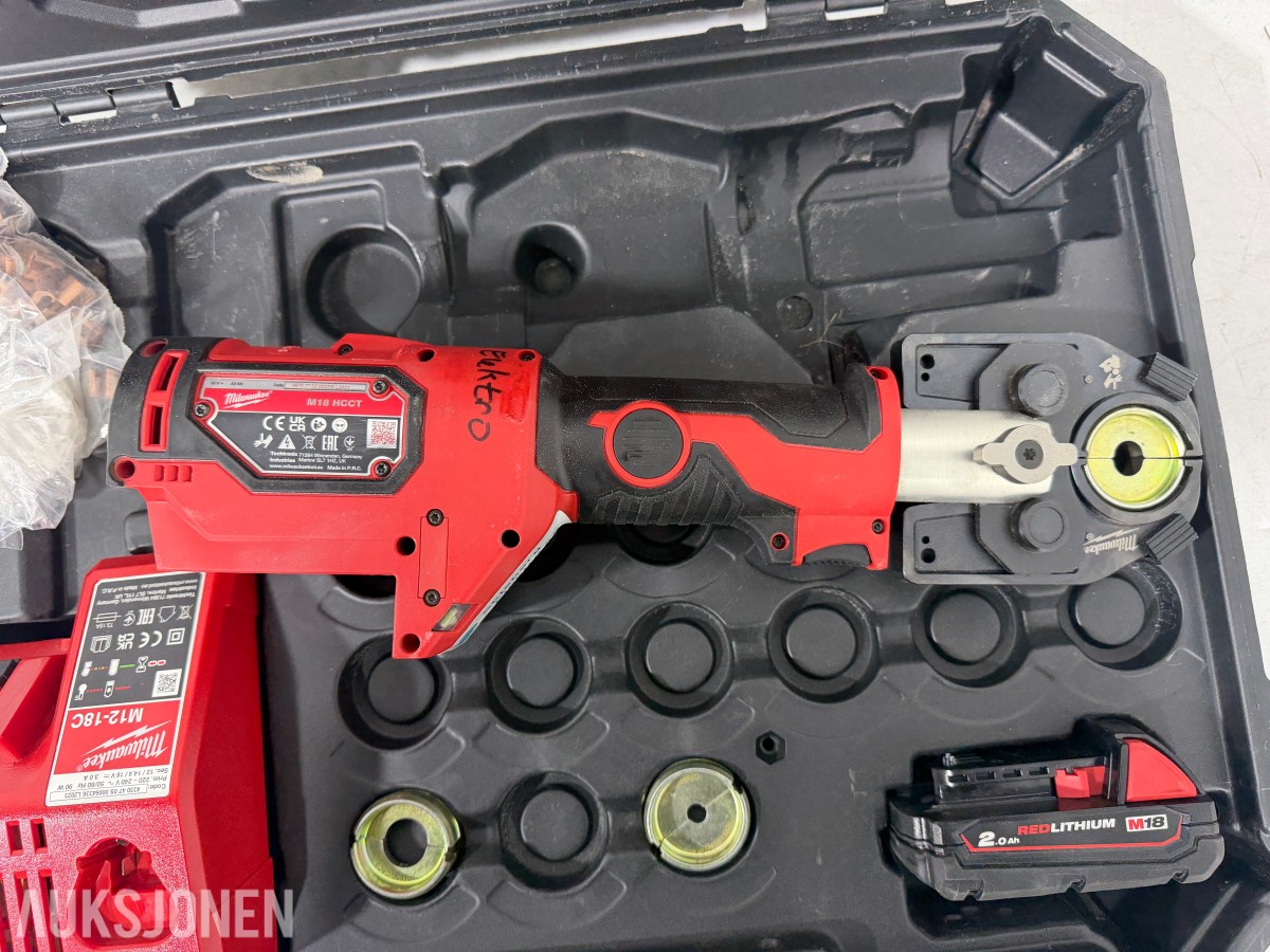 2023 Milwaukee M18 HCCT-201C FORCE LOGIC pressverktøy 53 kN