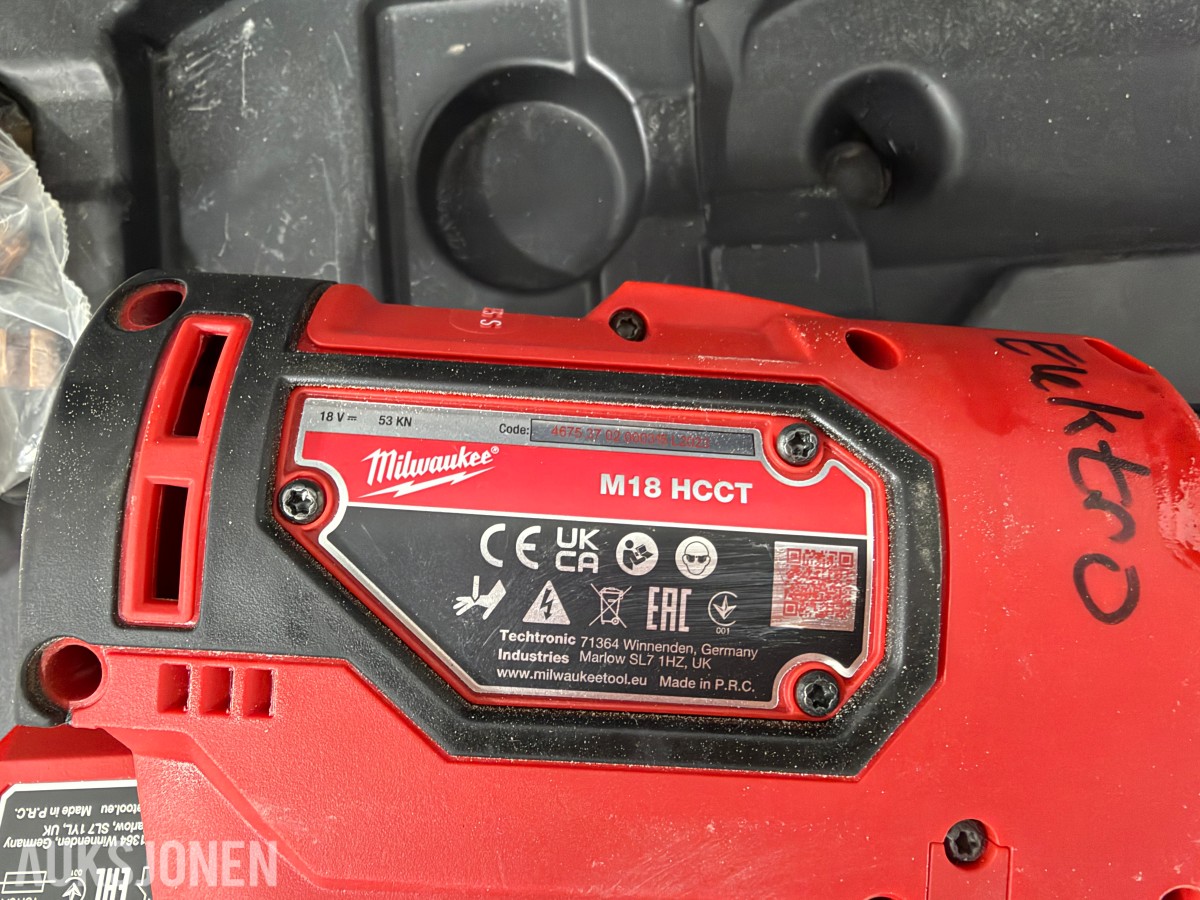 2023 Milwaukee M18 HCCT-201C FORCE LOGIC pressverktøy 53 kN