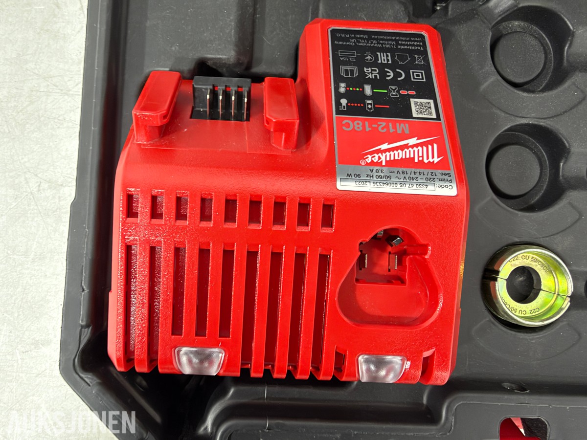 2023 Milwaukee M18 HCCT-201C FORCE LOGIC pressverktøy 53 kN