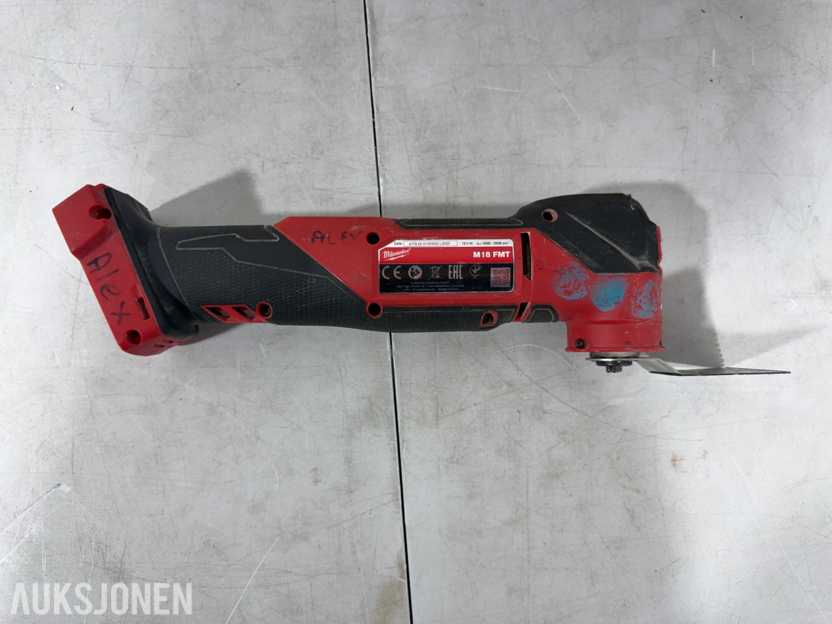 Parti Milwaukee M18/M12 elektroverktøy, støvsugere, batterier og ladere
