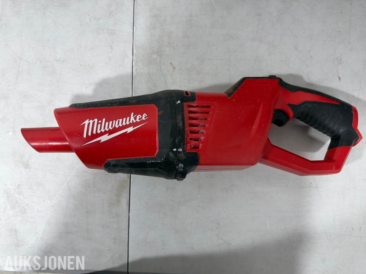 Parti Milwaukee M18/M12 elektroverktøy, støvsugere, batterier og ladere
