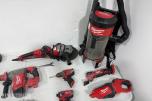 Parti Milwaukee M18/M12 elektroverktøy, støvsugere, batterier og ladere