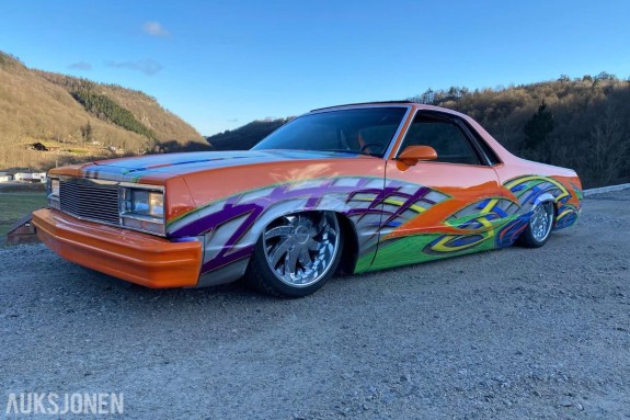 1987 Chevrolet El Camino, En helt unik Show/Custom bil som er laget for å bli lagt merke til! Å nettopp det blir den: lagt mer, 11000km