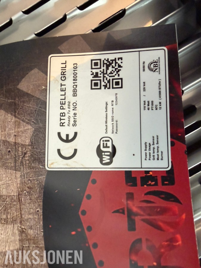 2026 NBE RTB Tokyo trepelletsgrill / smoker – 10 400 cm² grillareal