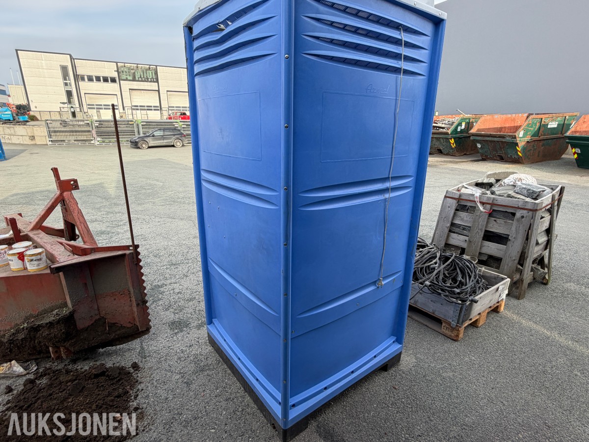 Armal portabel toalettkabin med urinal og papirholder