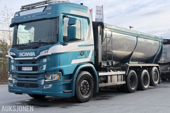 2019 Scania G 500 8x4 tippbil med asfaltbalje - brøyterigget - EURO 6