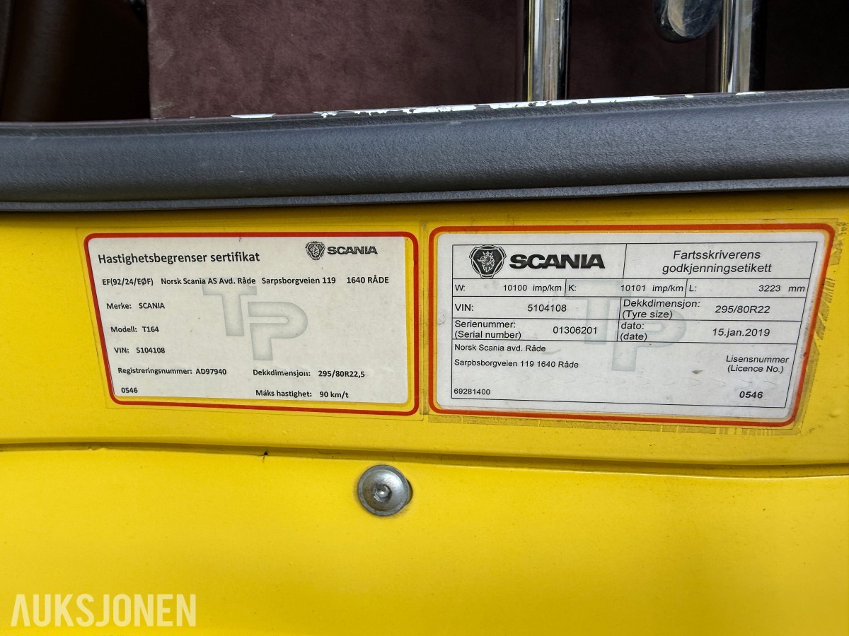 2004 Scania T164 GA 6X2 Snutebil Eu godkjent