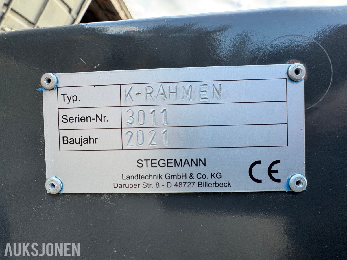 2021 Stegemann Kommunalramme K-Rahmen - Passer til Valtra T4 og T5