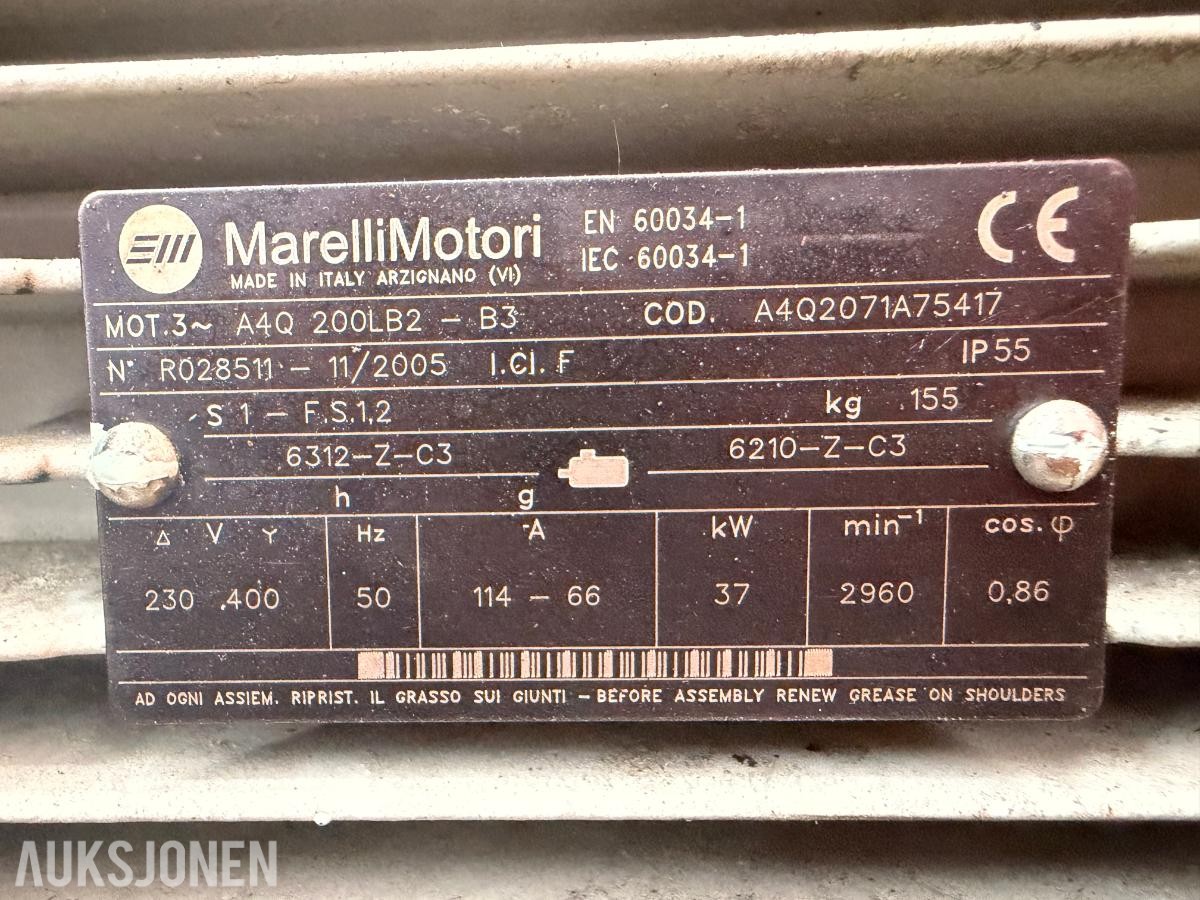 MARK MSC 37/8 Kraftig Industri-skruekompressor (37 kW / 230V 3-fas)