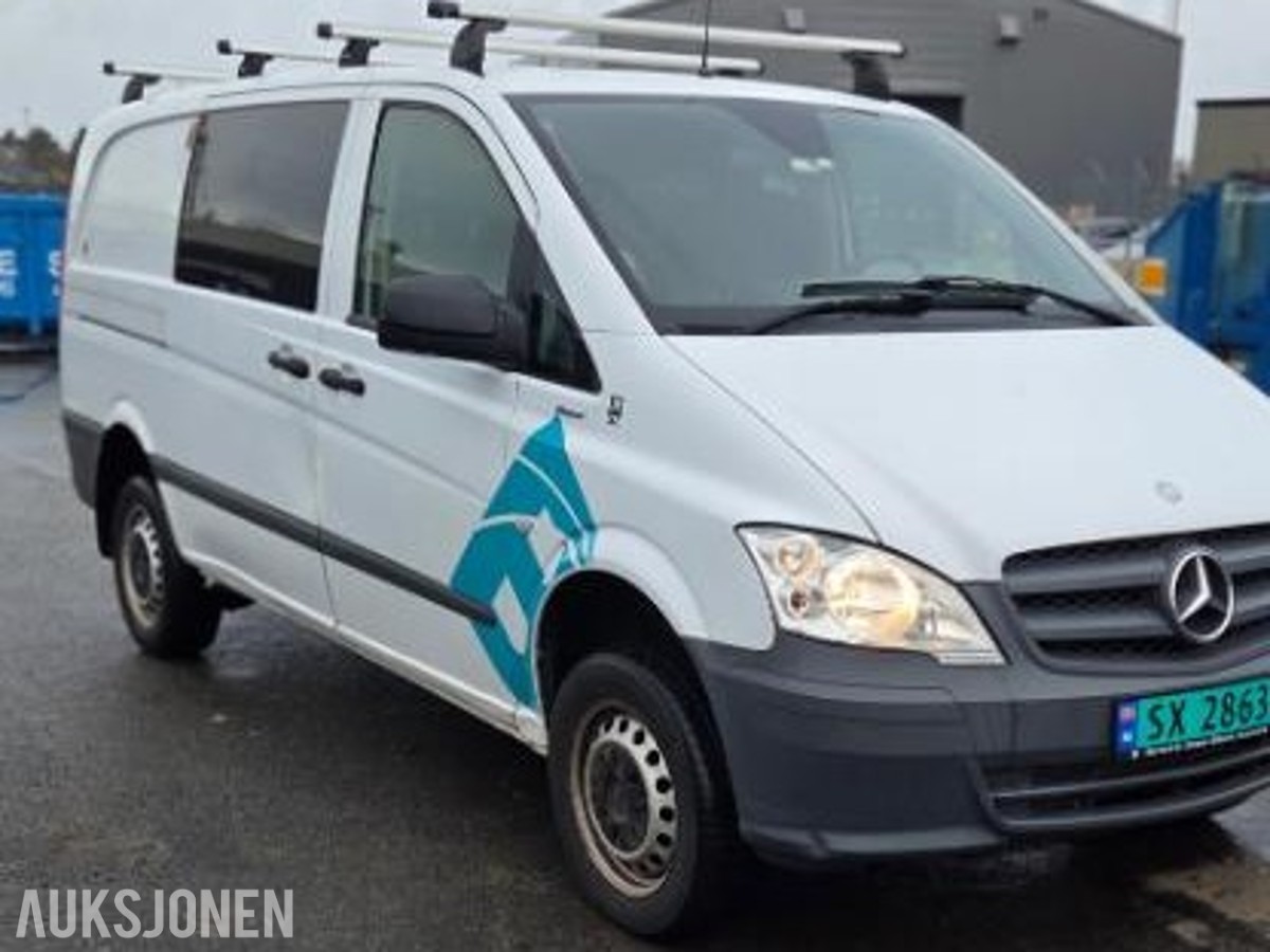 2014 Mercedes-Benz Vito 2.1 CDI 136HK 4MATIC Automat, Hengerfeste, Skinnseter