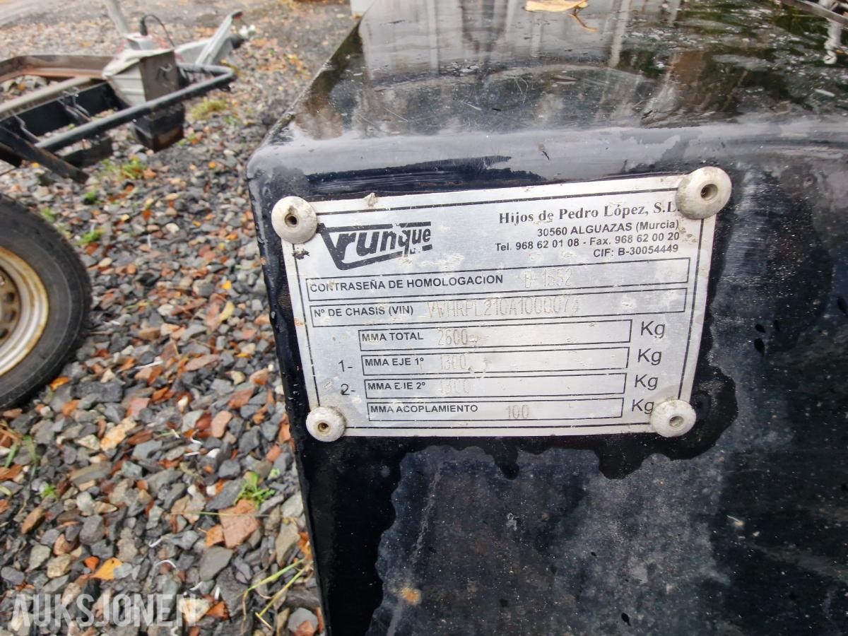 2010 Solid Yunque maskinhenger / aggregathenger (2600 kg totalvekt) D-1552