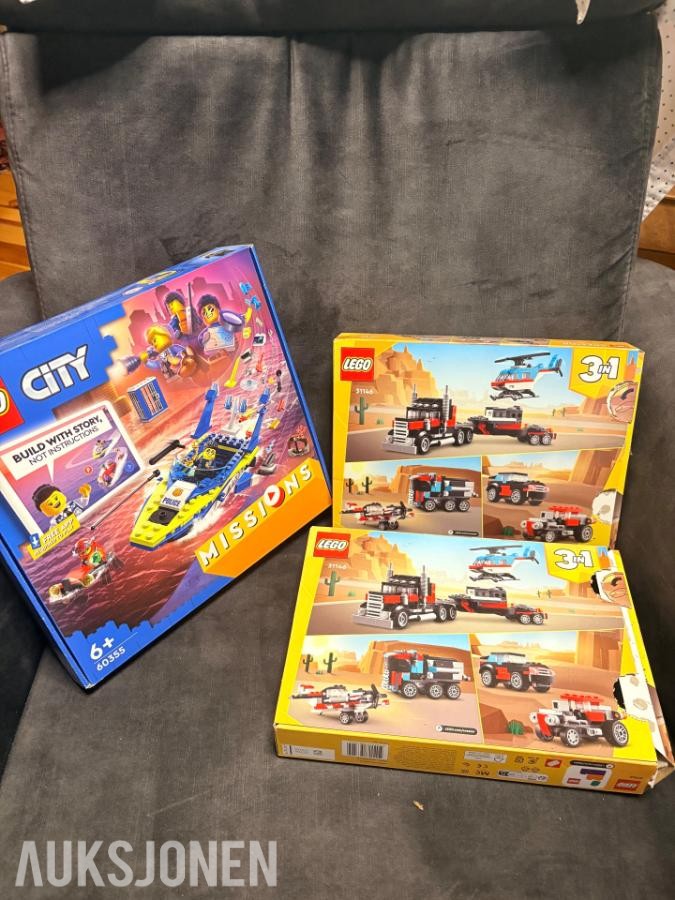 40 Lego sett Technics, City, Speed med mer
