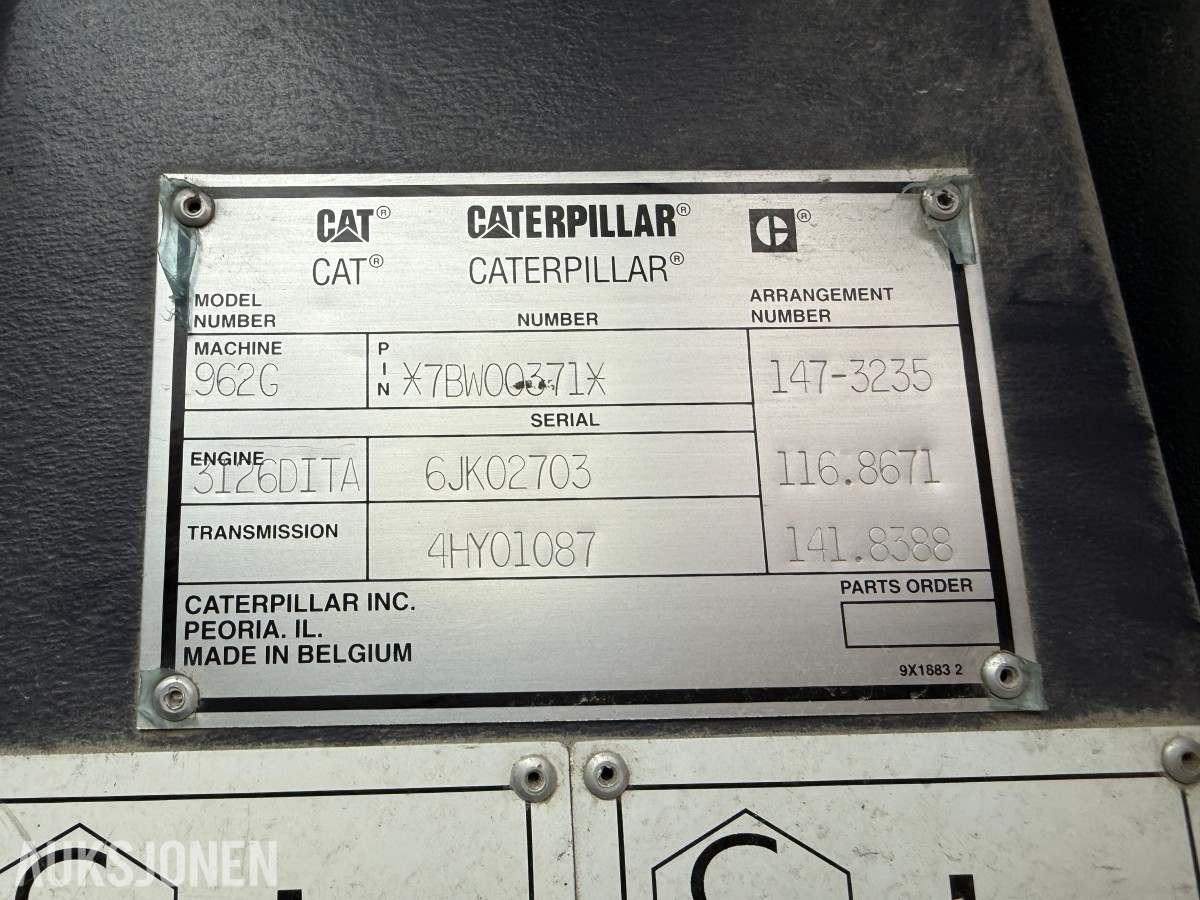 1999 Cat 962G hjullastar - Rep.objekt