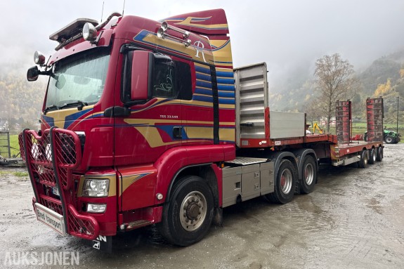 2013 MAN TGS 28.540 6X6H BLS trekkvogn m/ Vang SHSL 111 TS maskinhenger
