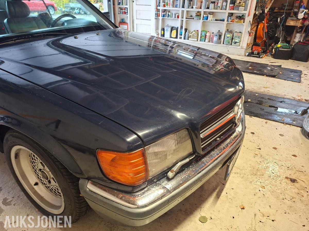 1986 Mercedes-Benz S-Klasse  5.5  279hk takluke skinn eu ok 07.2027       216000km