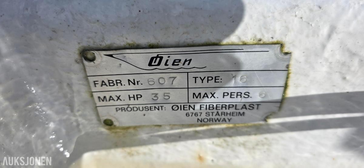 Øien båt 16 Fot 2000mod med 2005 mod motor