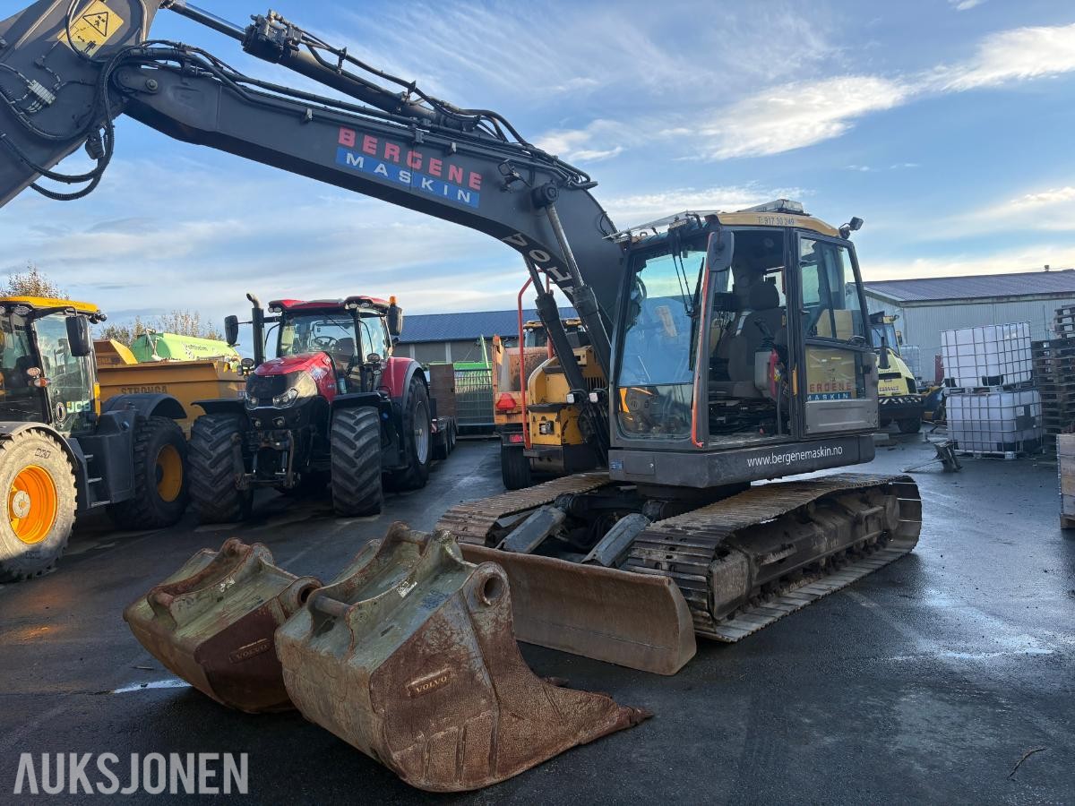 2016 Volvo ECR145EL tilrotator s-60 feste 3-skuffer