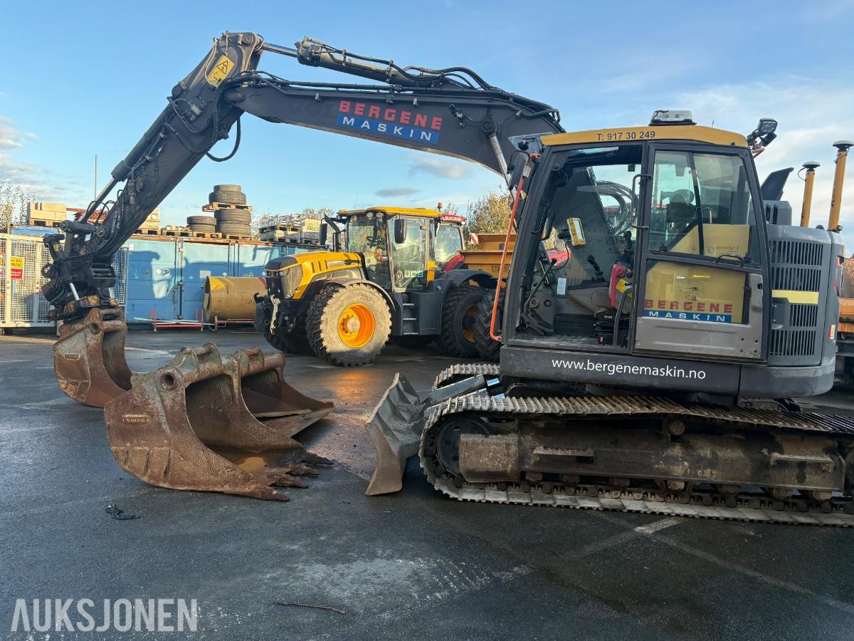 2016 Volvo ECR145EL tilrotator s-60 feste 3-skuffer