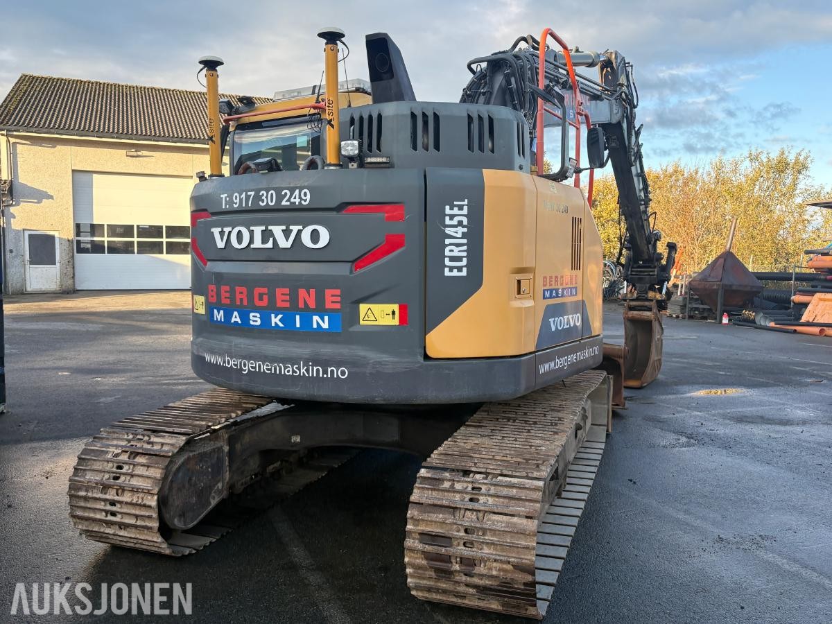 2016 Volvo ECR145EL tilrotator s-60 feste 3-skuffer