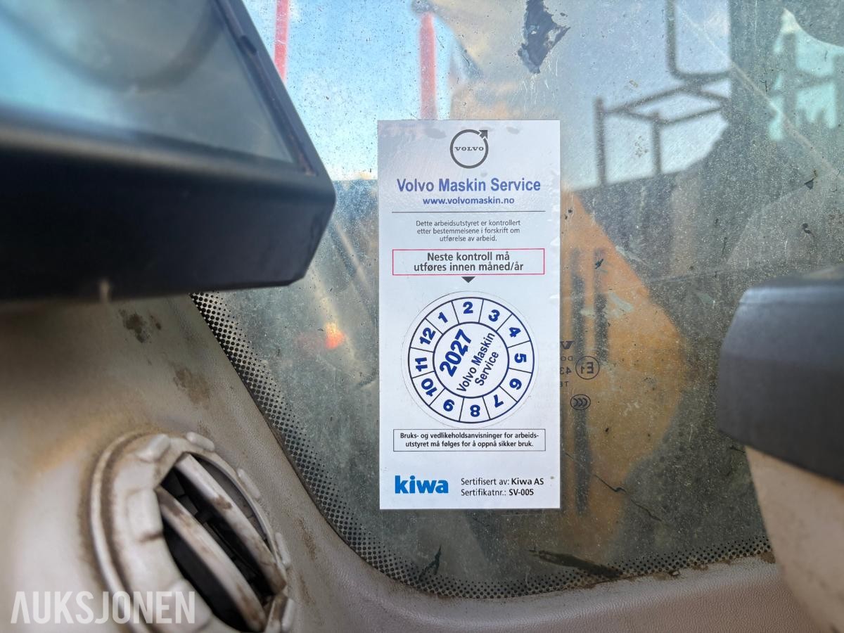 2016 Volvo ECR145EL tilrotator s-60 feste 3-skuffer