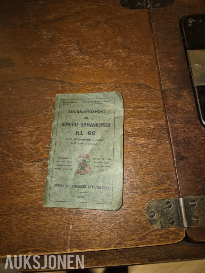 1949 2 stk eldre symaskiner - Singer symaskin og O.H.Berner