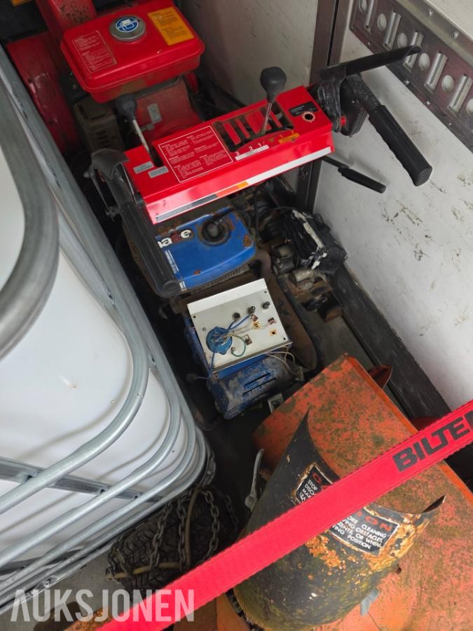 Hageredskaper, snøfresere, 1000l IBC, dieselvarmer