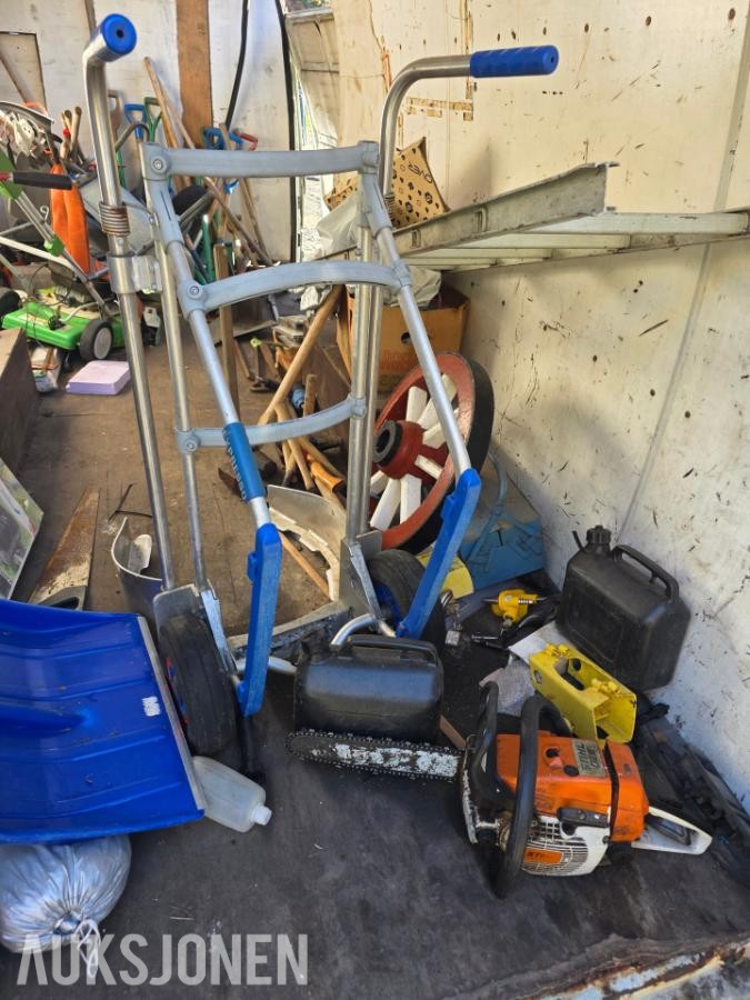 Hageredskaper, snøfresere, 1000l IBC, dieselvarmer