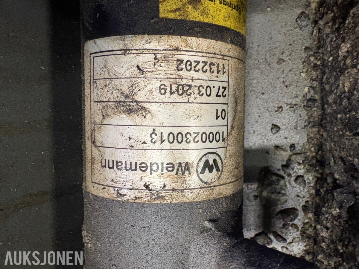 Weidemann hydraulisk redskapsfeste med låsesylinder