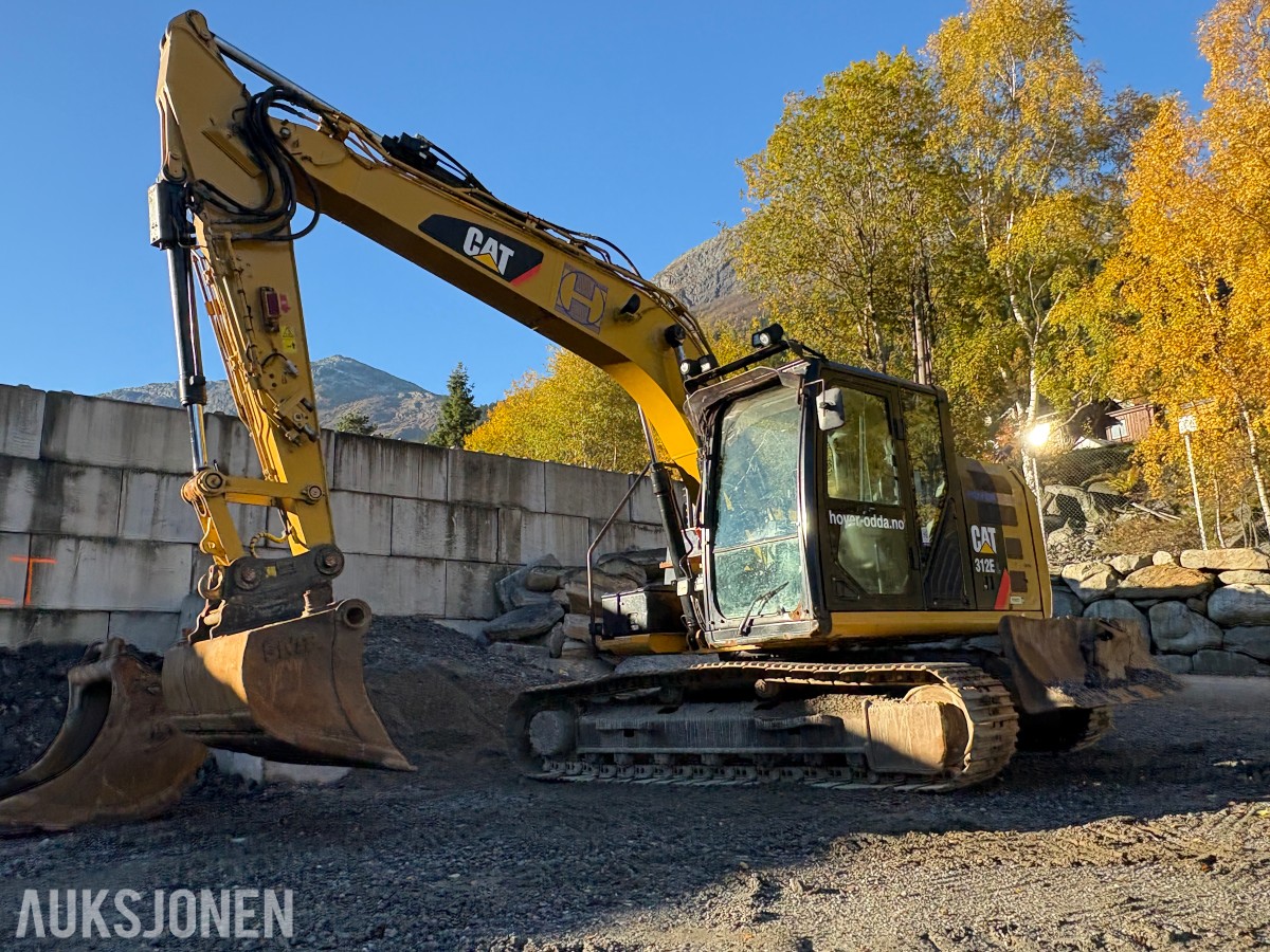 2016 Cat 312EL beltegraver med S60-feste og tiltrotator