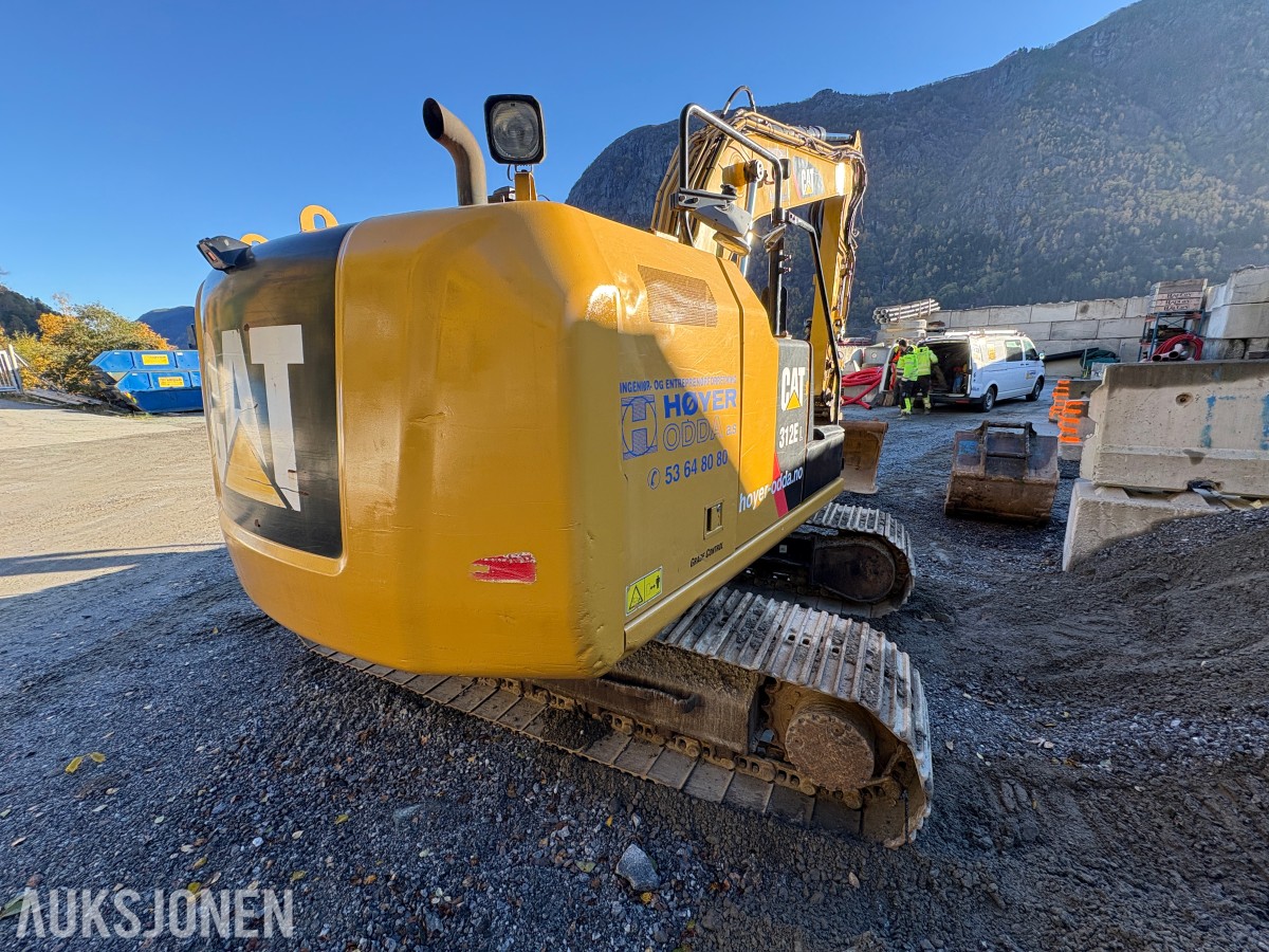 2016 Cat 312EL beltegraver med S60-feste og tiltrotator