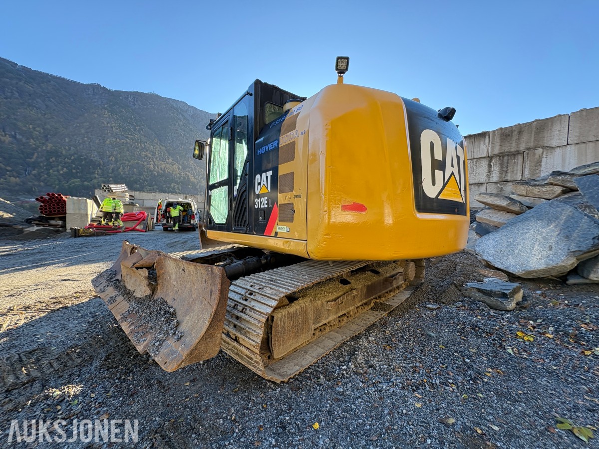 2016 Cat 312EL beltegraver med S60-feste og tiltrotator