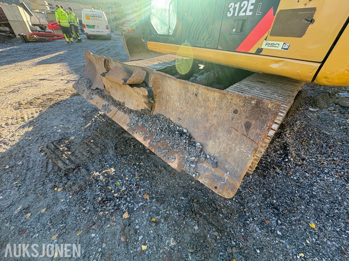 2016 Cat 312EL beltegraver med S60-feste og tiltrotator