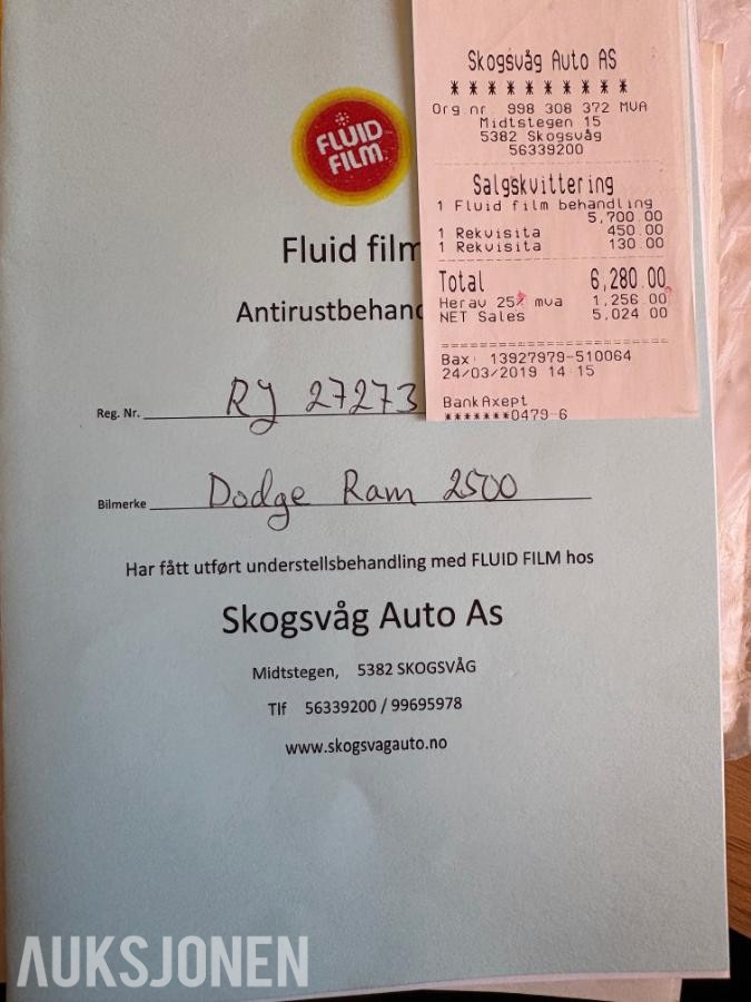 2003 DODGE RAM 5.9 DIESEL 309HK 4WD AUTOMAT TRUCKMASTER SABRE