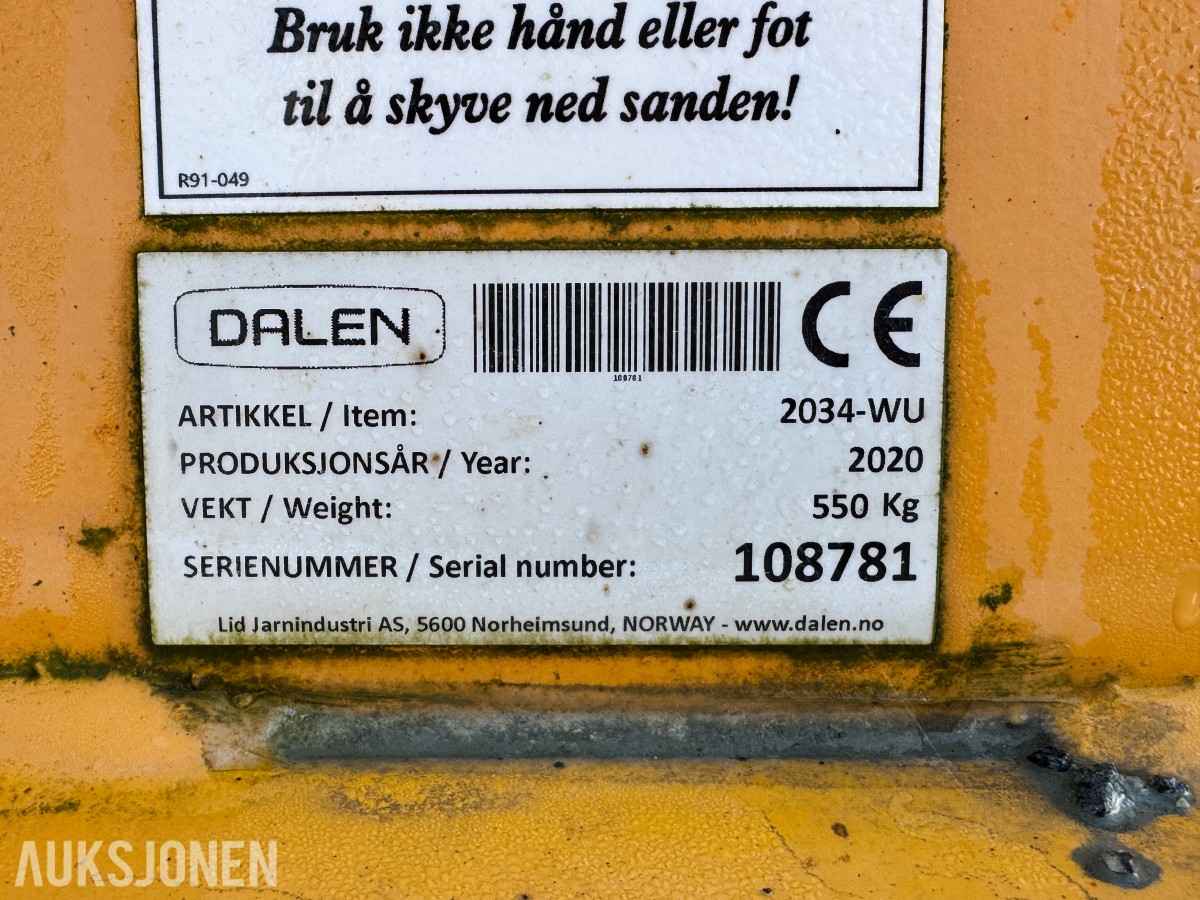 2020 Dalen 2034-WU sandstrøer