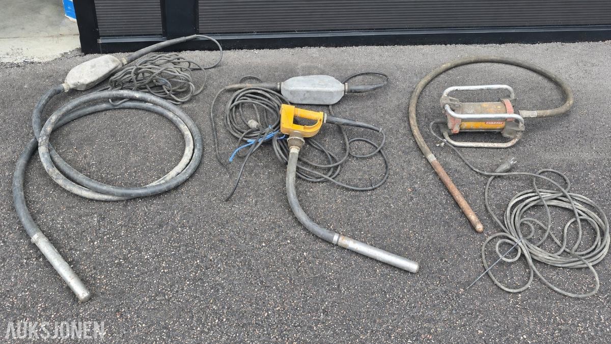 Betongvibratorer 3 stk 230V 