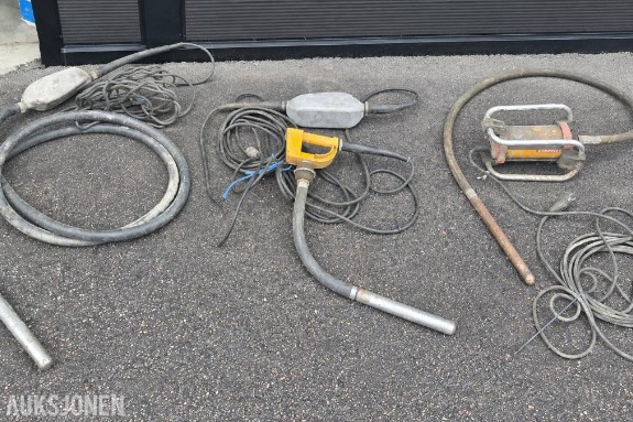 Betongvibratorer 3 stk 230V