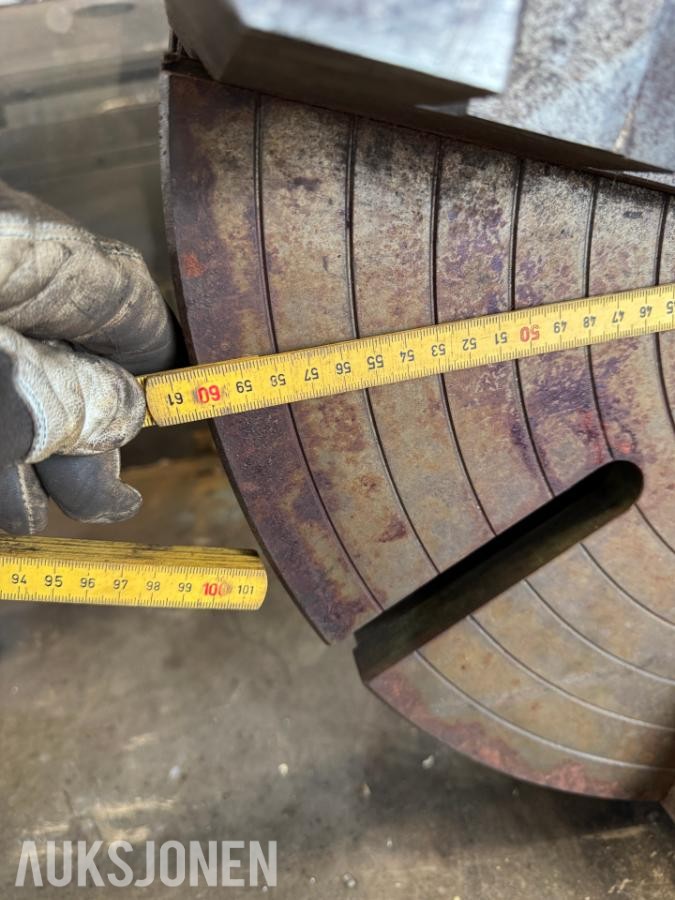 TdeG 4-bakket dreiechuck / planskive – Ø600 mm