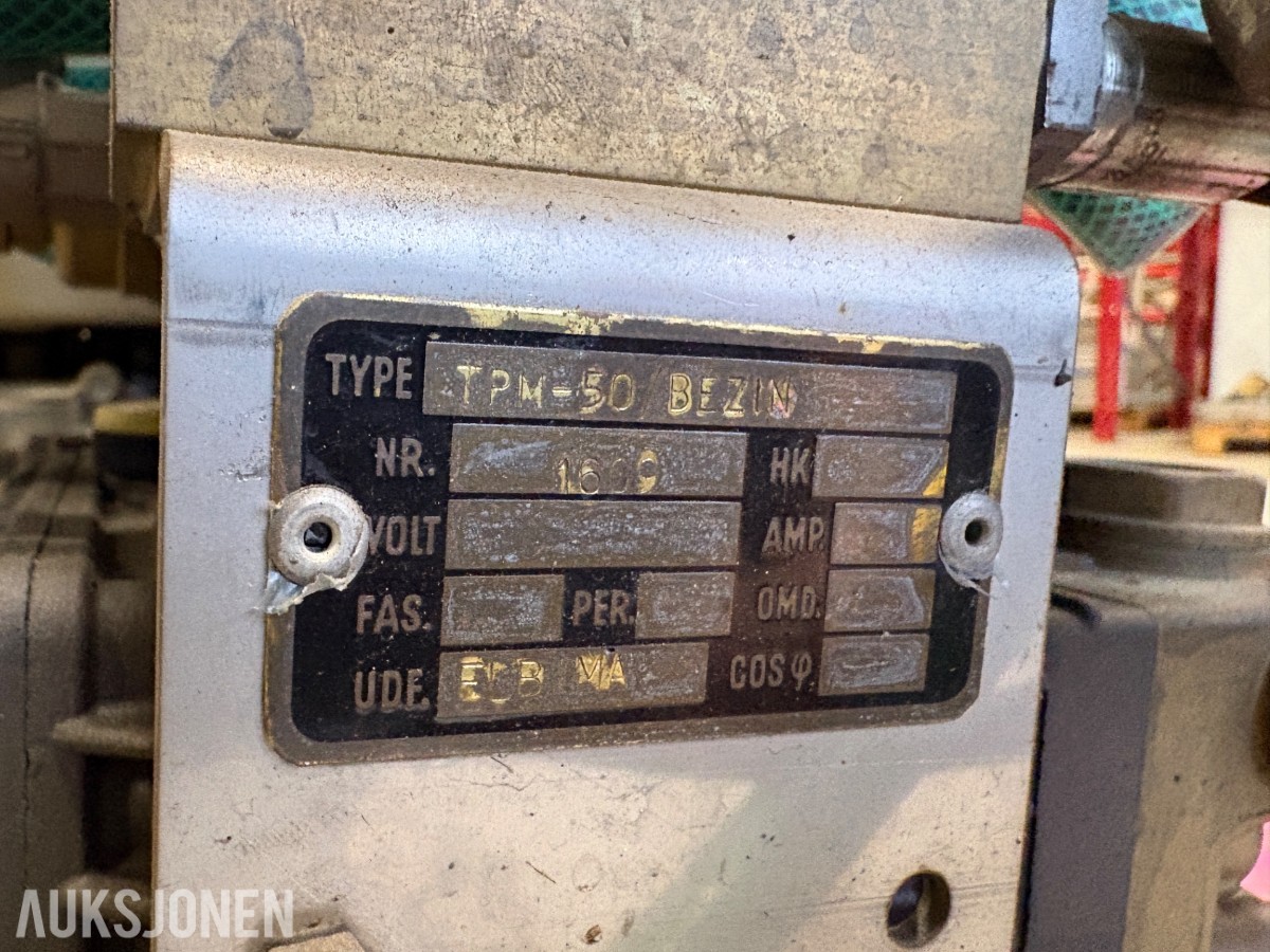 TPM-50 bensindrevet trykkprøvepumpe med Honda GX120