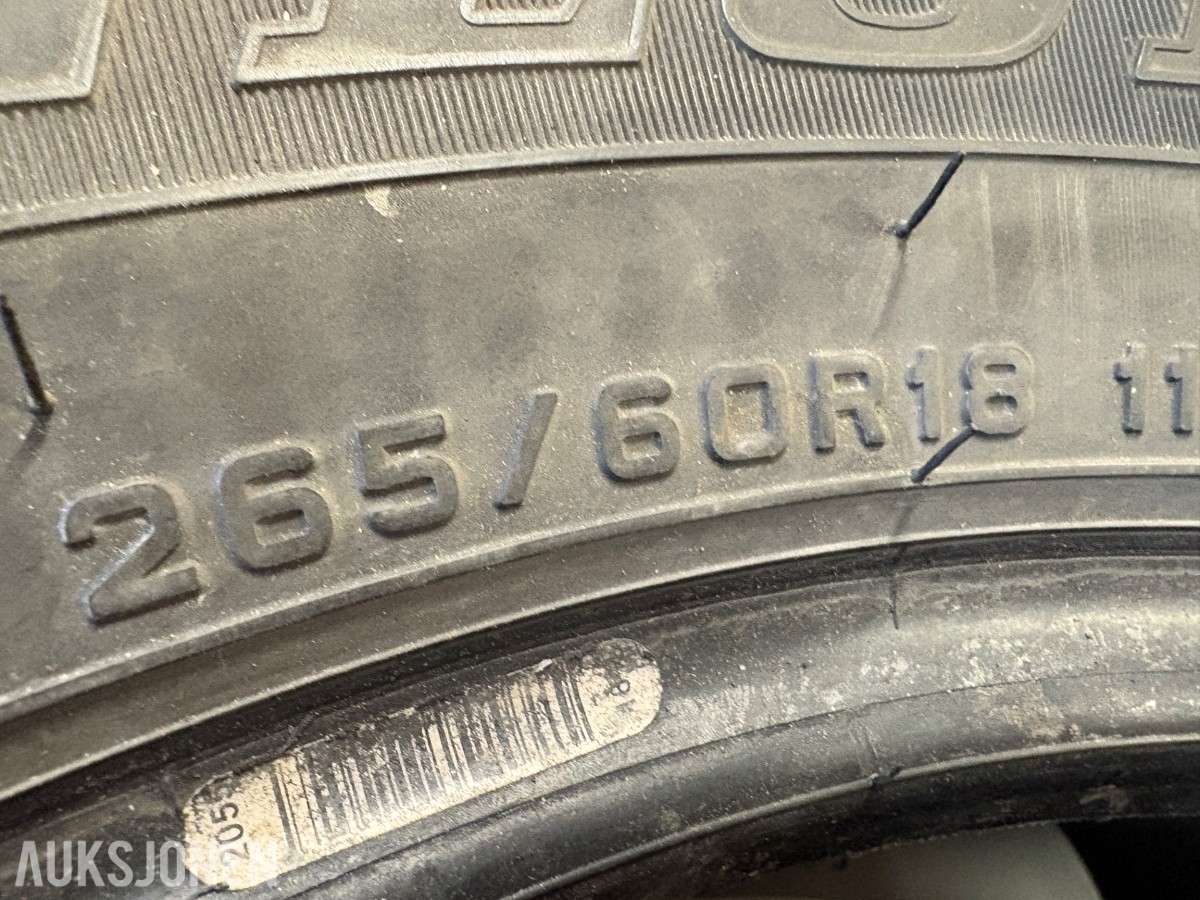 4 stk. dekk 265/60 R18